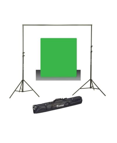Westcott фон Green Screen Cotton 9' x 10' с системой поддержки Flashpoint 10'