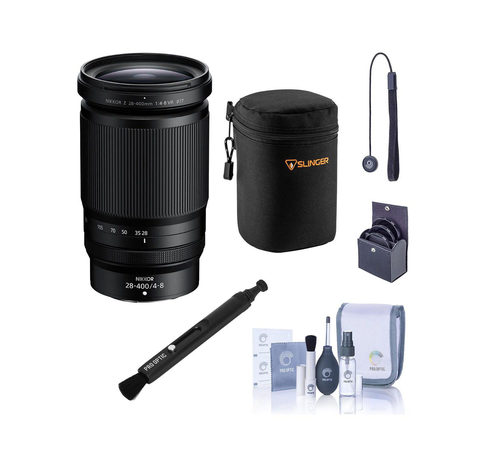 Nikon NIKKOR Z 28-400mm f/4-8 VR объектив, комплект с чехлом, фильтром и набором для чистки