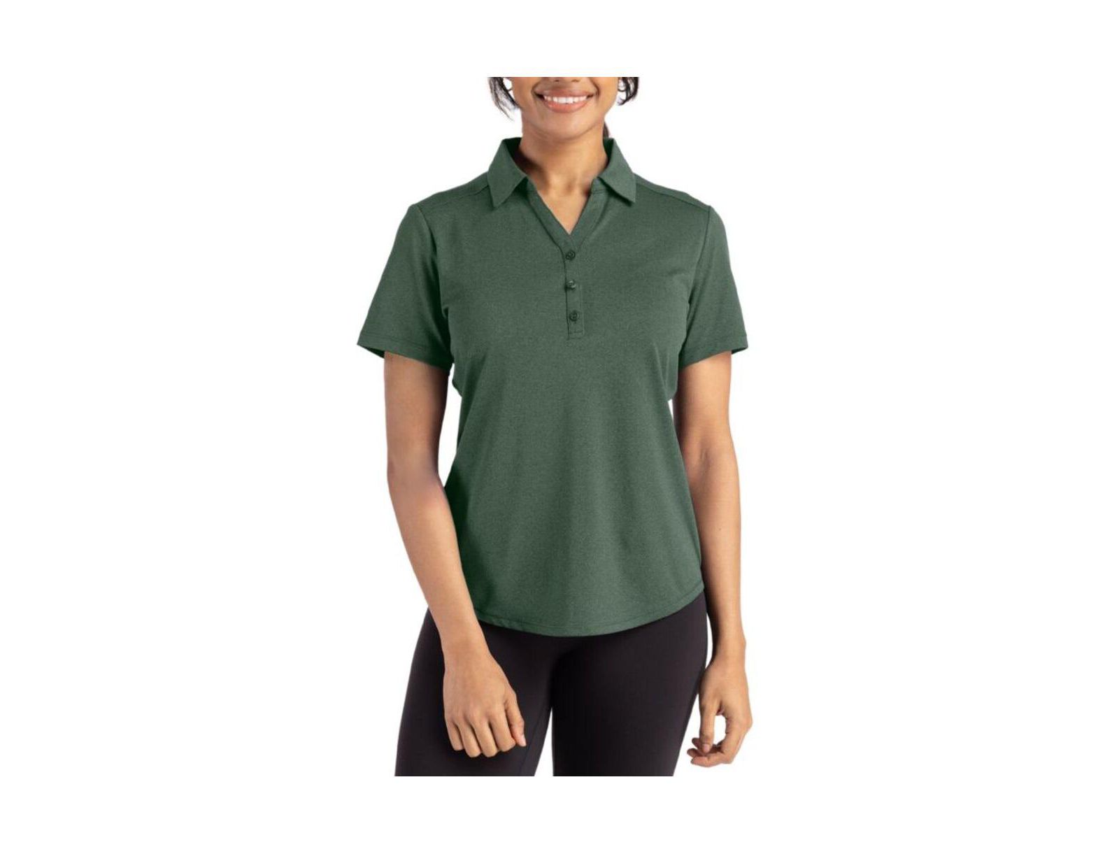 Cutter & Buck Женский Forge Stretch Short Sleeve Polo