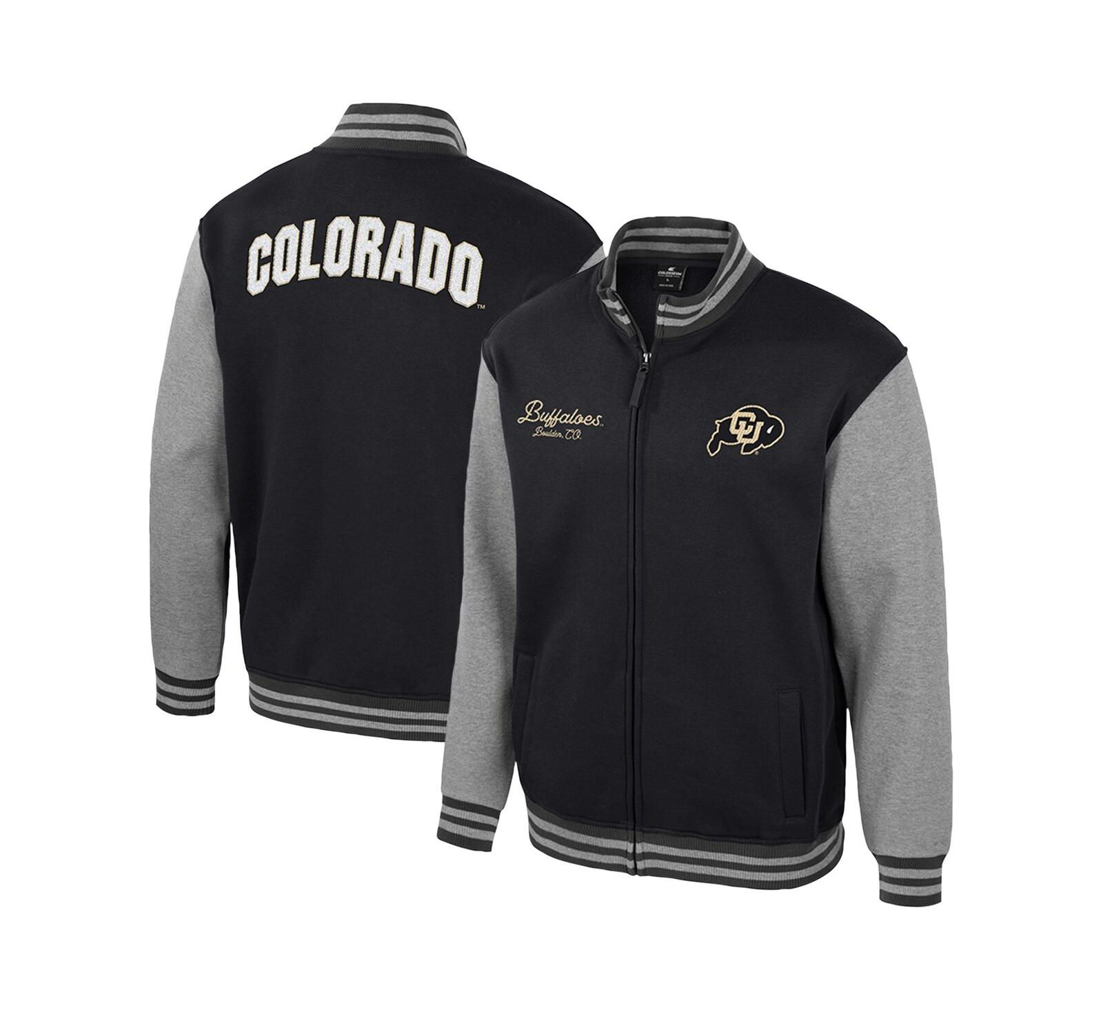 Мужская университетская куртка Colosseum Black Colorado Buffaloes Ambi-Turner Full-Zip