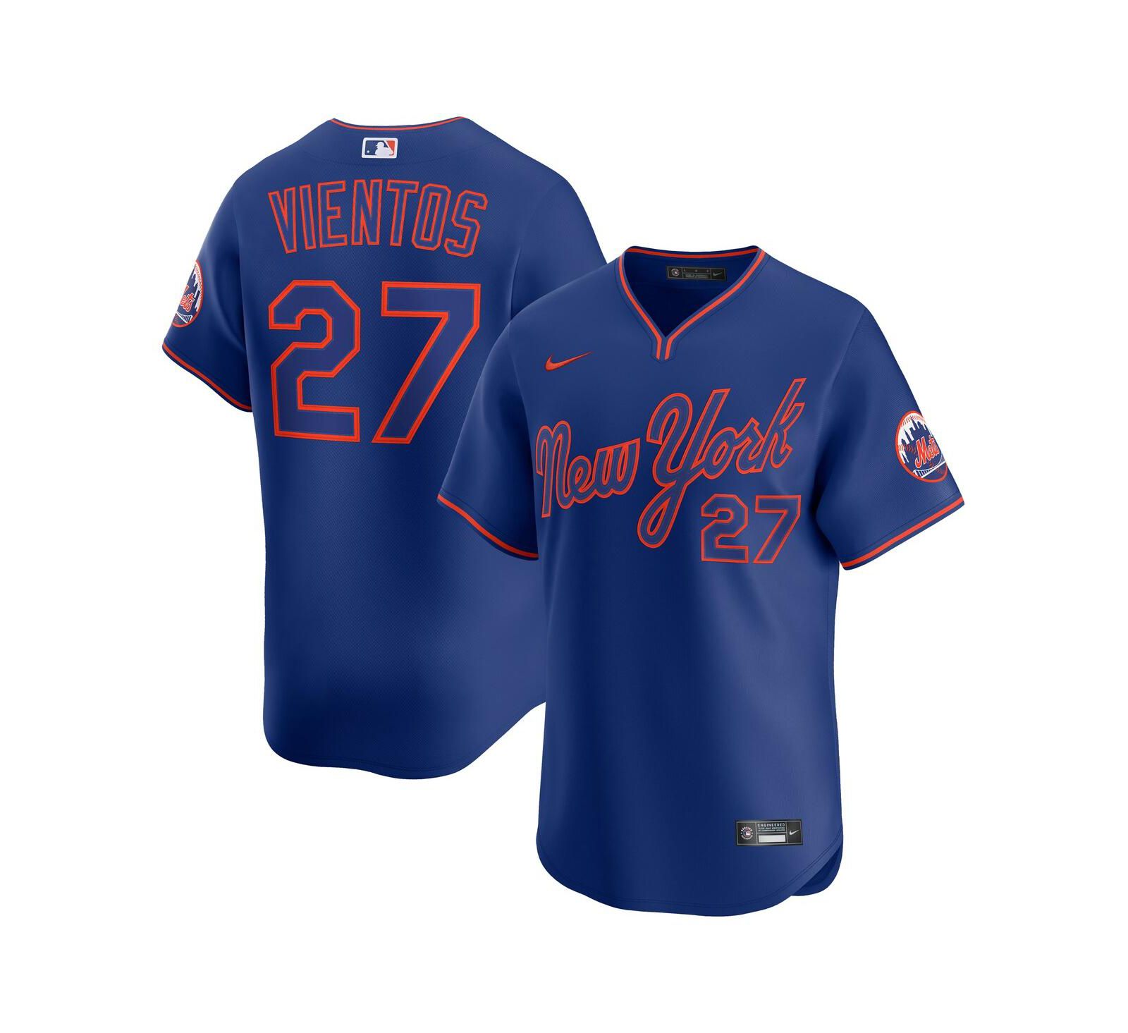 Nike Мужская джерси New York Mets Mark Vientos Royal, лимитированная серия