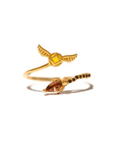 Girls Crew Harry Potter Golden Snitch Adjustable Crystal Ring