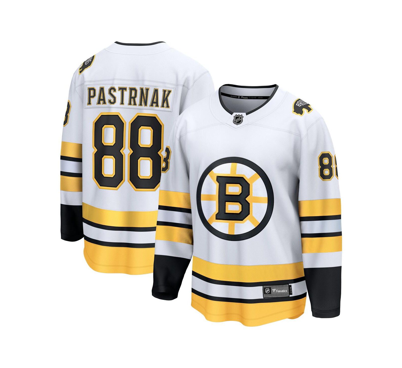 Fanatics Мужская игровая джерси David Pasternak White Boston Bruins