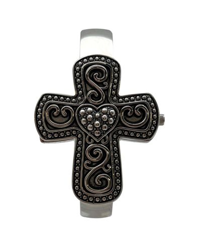Женские часы Olivia Pratt Silver Cross Shape Bangle