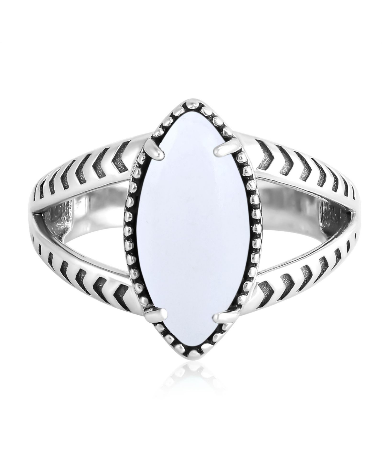 American West Jewelry Marquise Split Shank