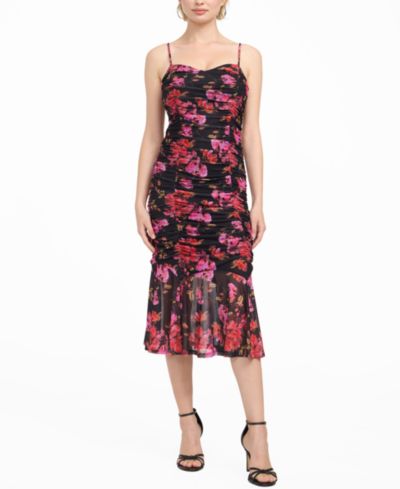 GUESS Women's Cordelia Printed Sleeveless Midi Dress