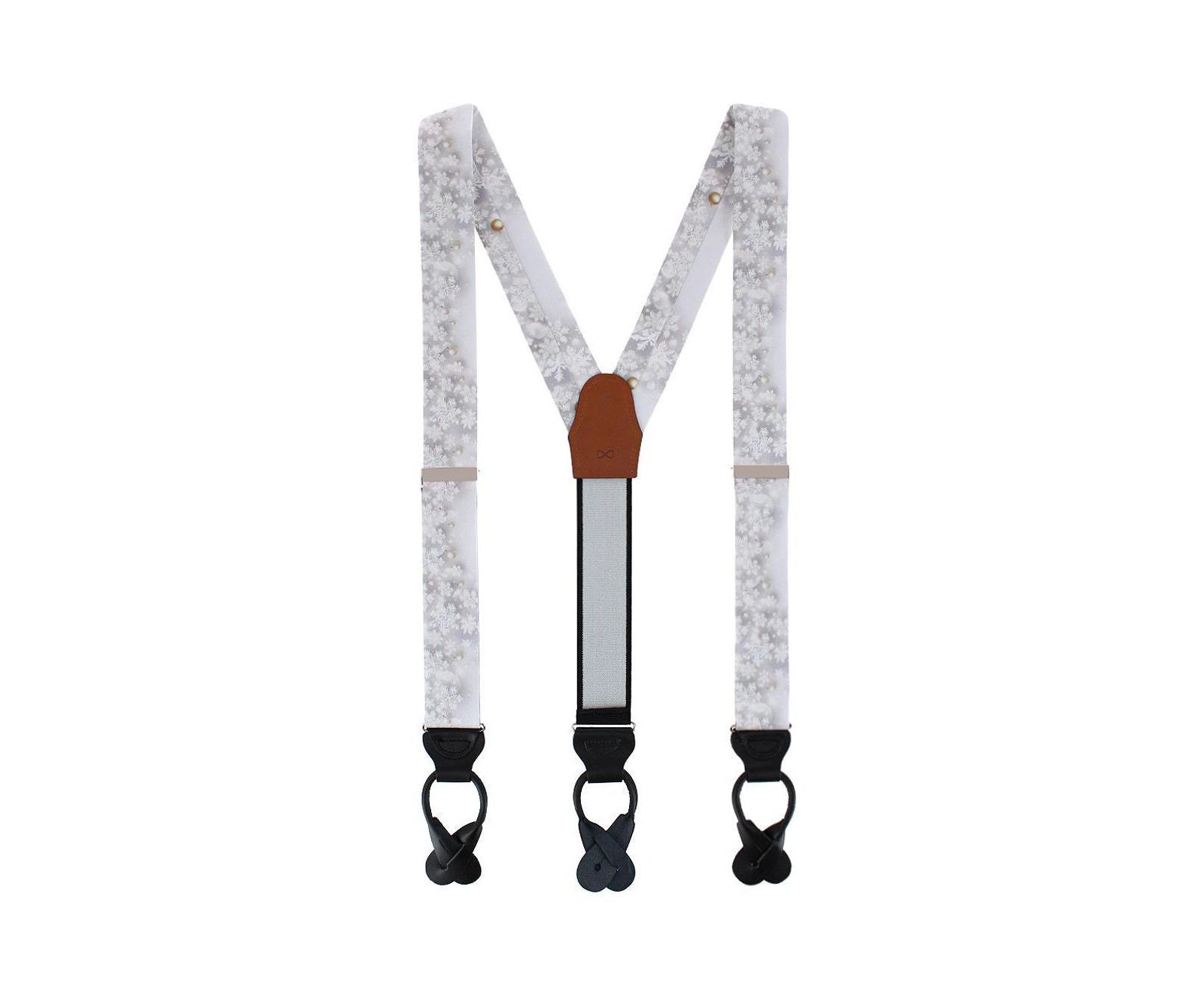 Мужские подтяжки TRAFALGAR Jack's Frosty Winter Wonderland Silk Button End