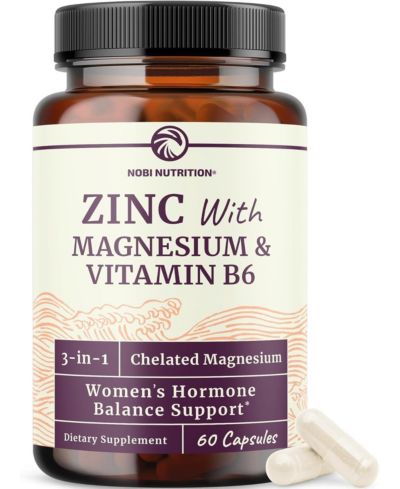 Magnesium, Zinc, and B6 Capsules, 60ct