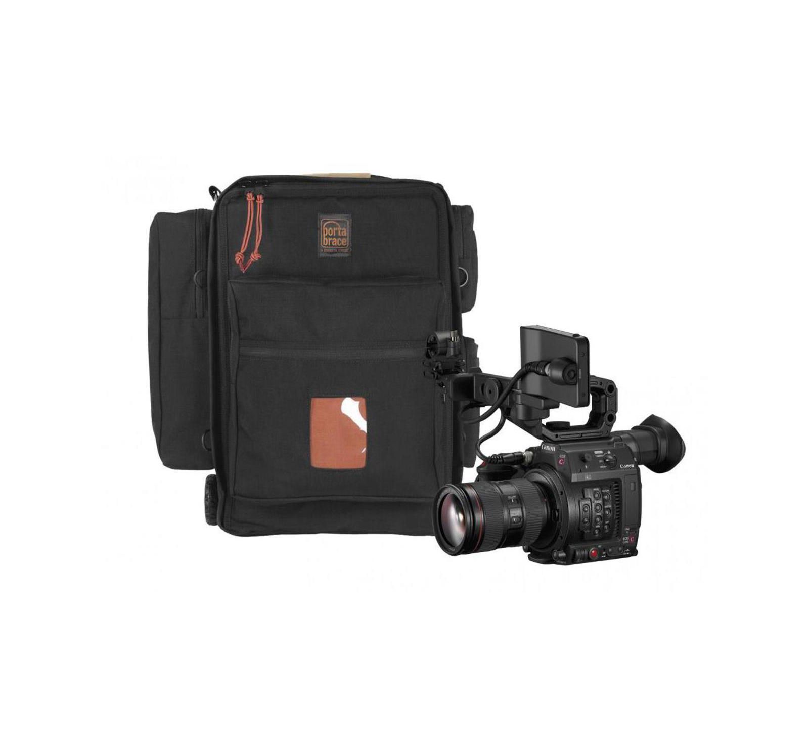 Porta Brace Bk-C200OR Rigid-Frame Lightweight Off-Road Wheels Camera Backpack Compatible with Canon EOS C200