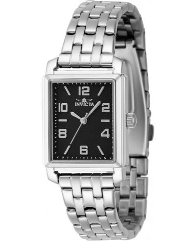 Женские часы Invicta 46663 Vintage Quartz 3 Hand Black Dial