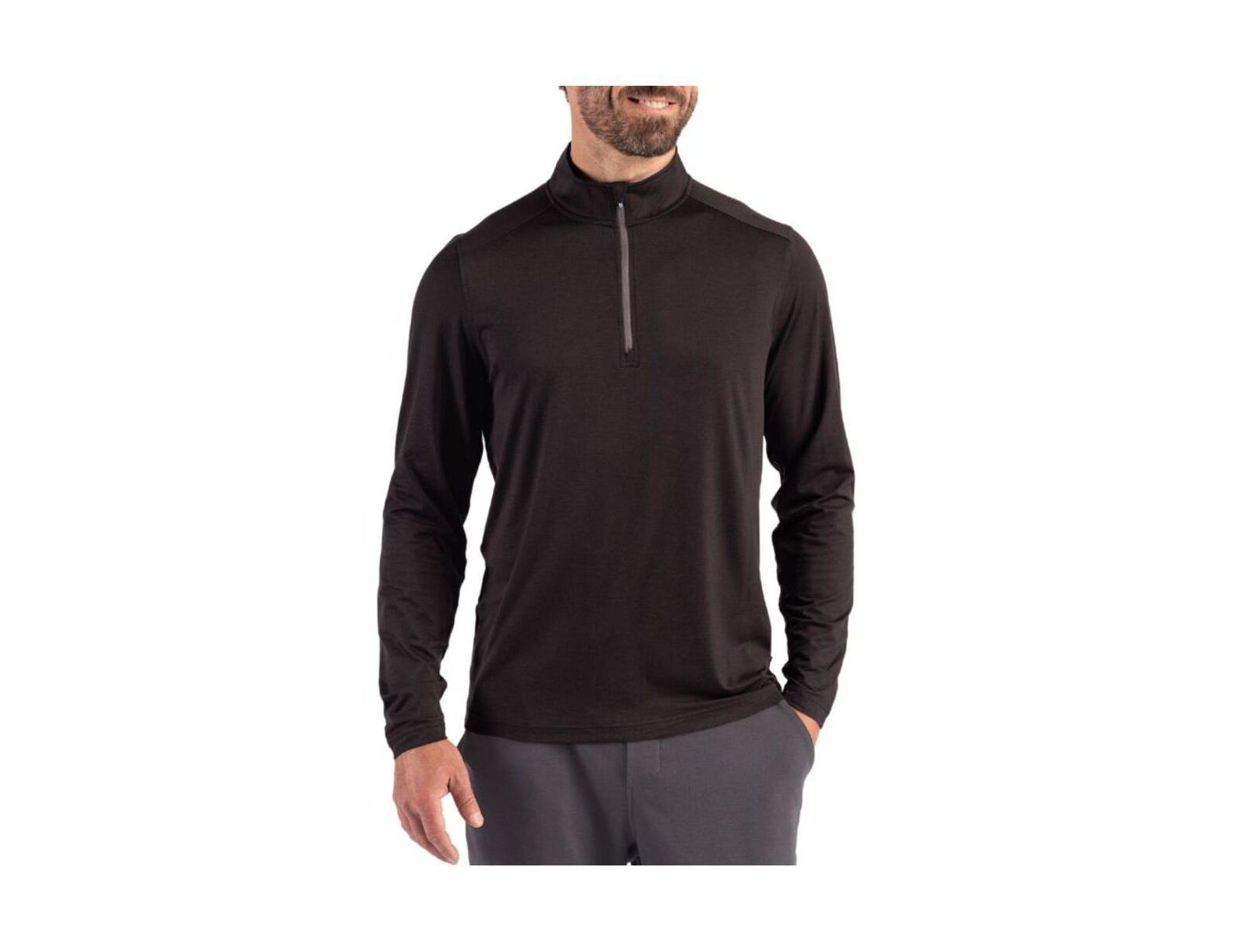 Cutter & Buck Men's Cutter and Buck Coastline Epic Comfort Recycled Quarter Zip