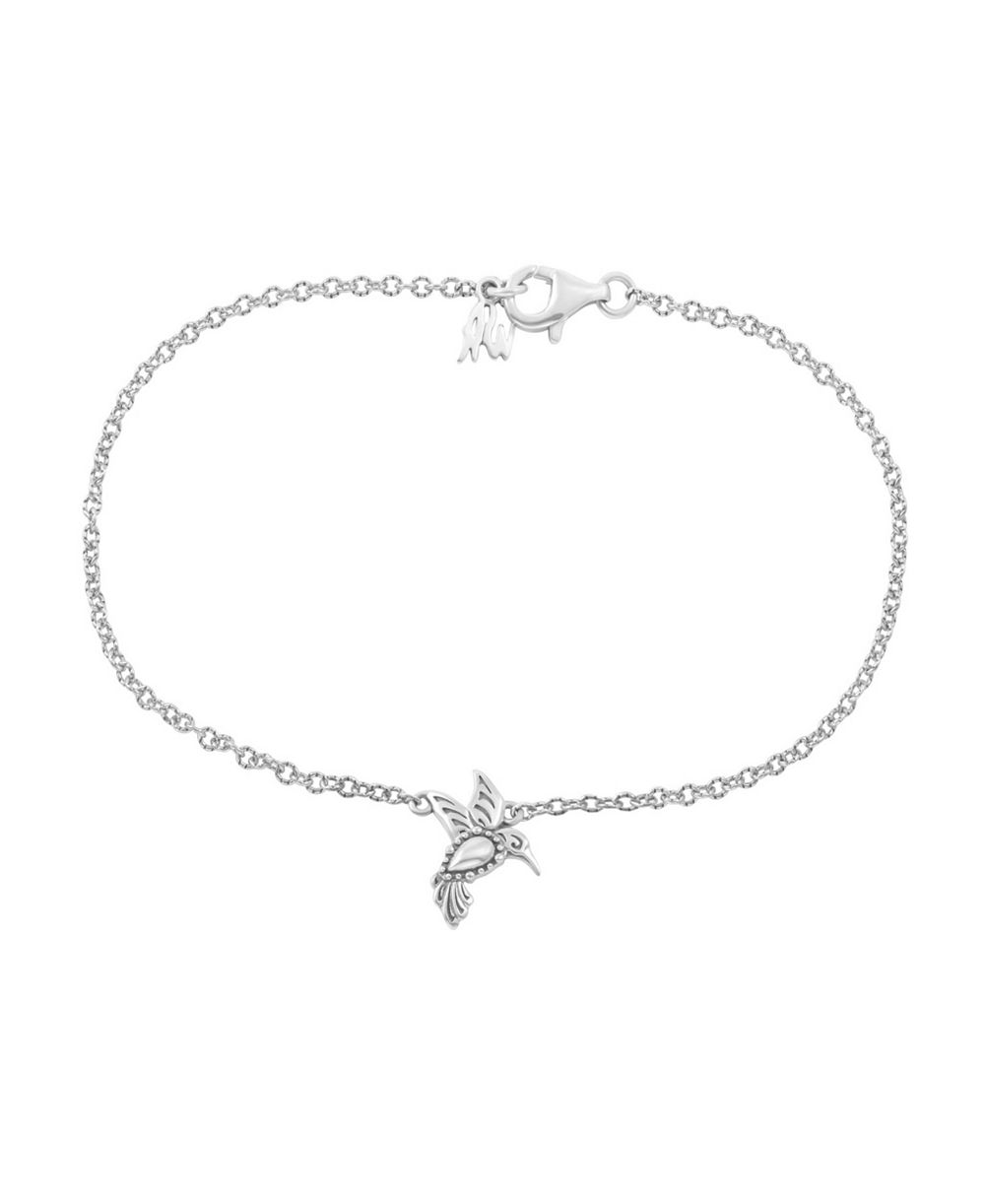 Анклет American West Jewelry Sterling Silver Hummingbird 11 Inches