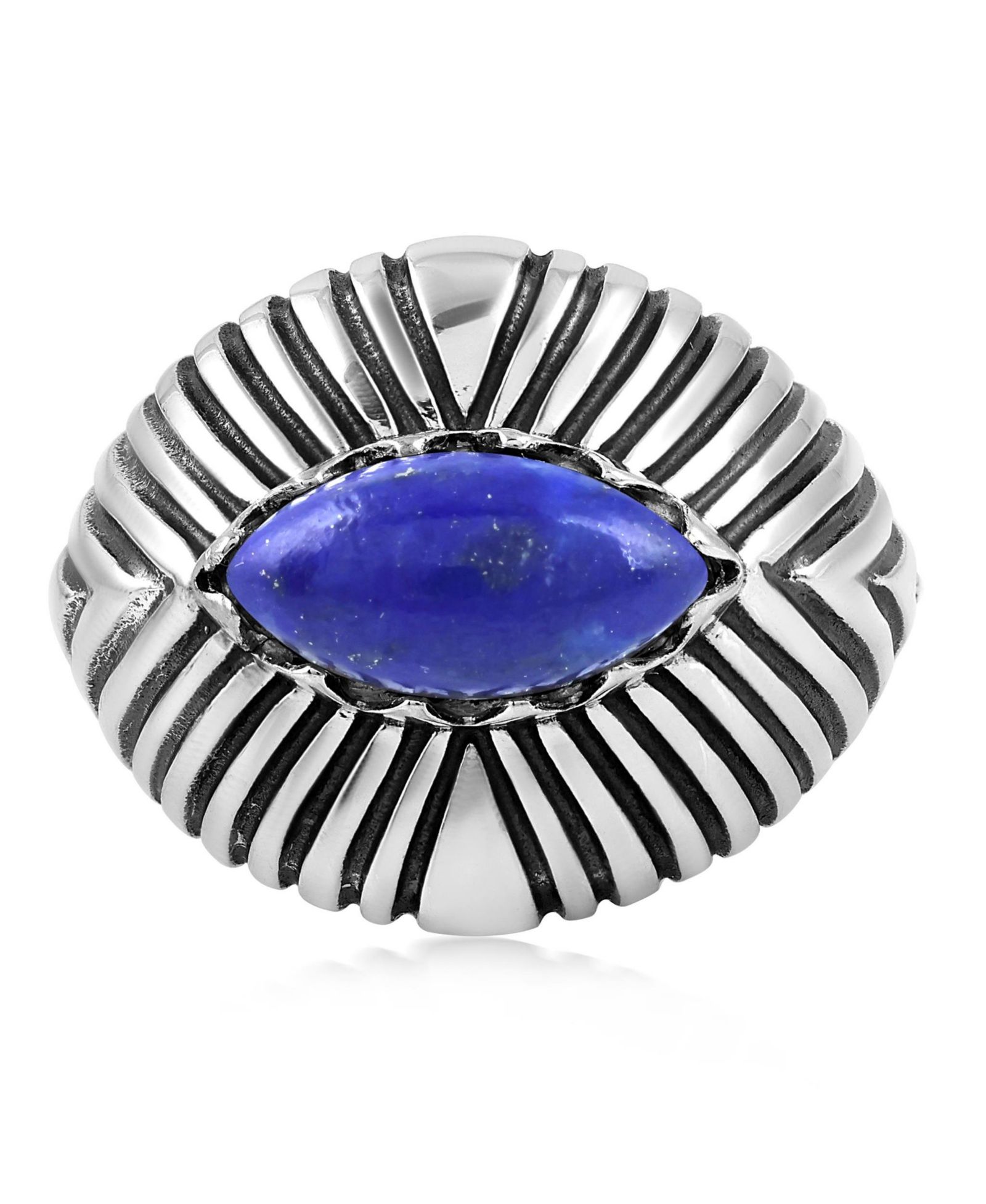 American West Jewelry Lapis Ring Sterling Silver