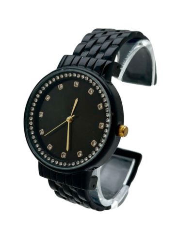 Женские часы Olivia Pratt Black Boyfriend Style Bangle