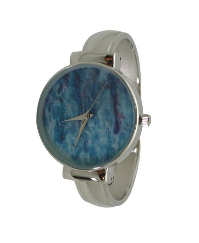 Olivia Pratt Stainless Steel Bangle Watch - Blue