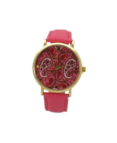 Olivia Pratt часы Olivia Pratt Pink Paisley с кожаным ремешком