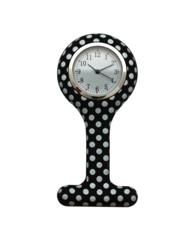 Медицинские часы Olivia Pratt Polka Dots Printed Silicone Fob Nurse Watch