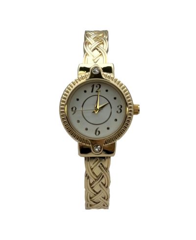 Olivia Pratt Bright Metallic Elegant Cuff Women Watch, Gold