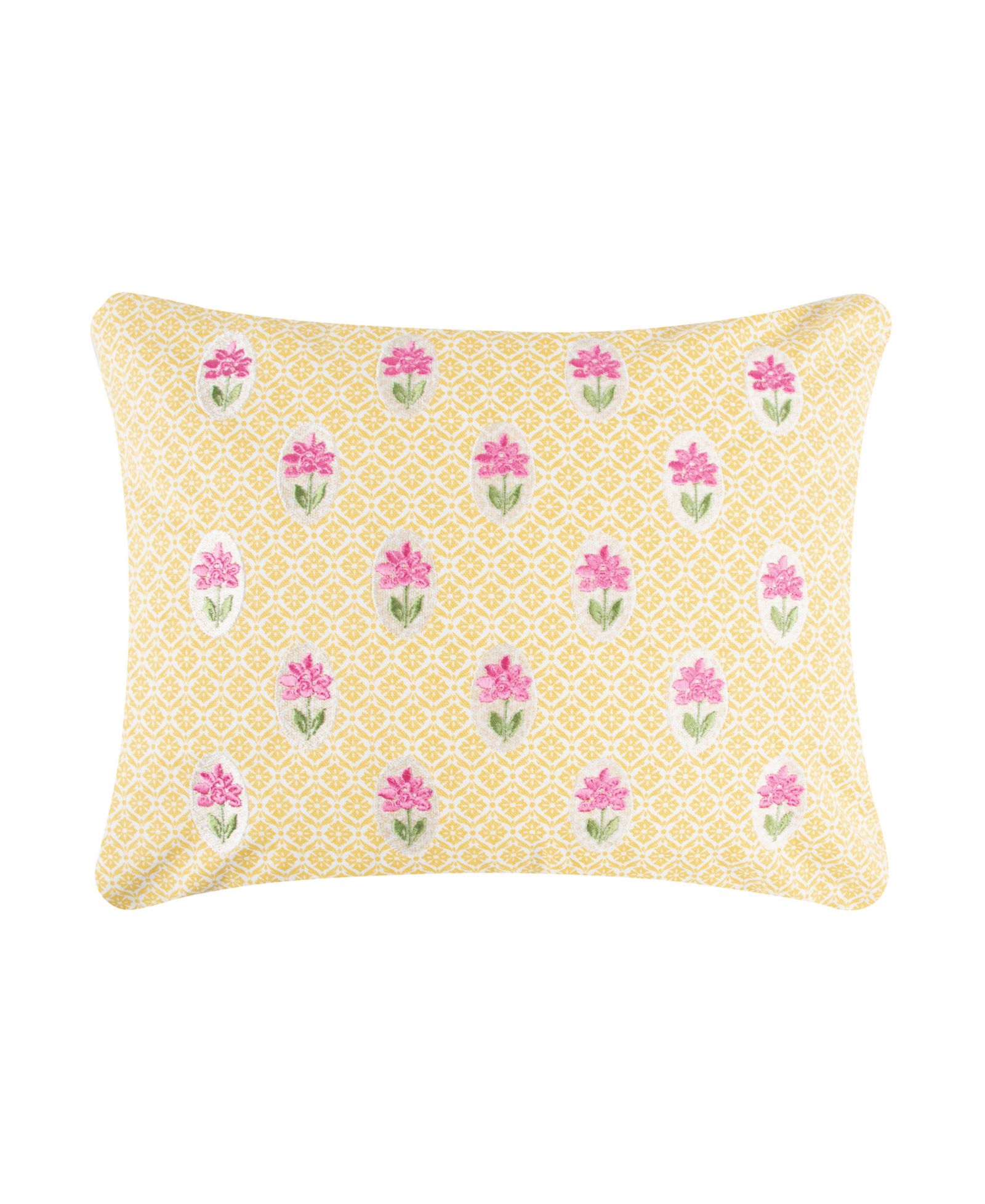 Levtex Blooming Hillside Embroidered Decorative Pillow, 14" x 18"