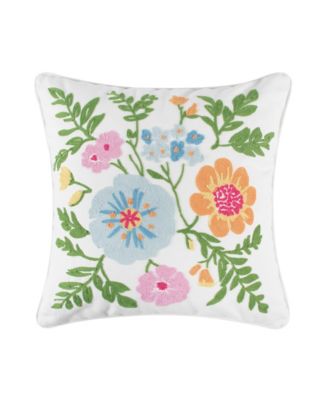 Декоративная подушка Levtex Blooming Hillside с вышивкой, 18" x 18"
