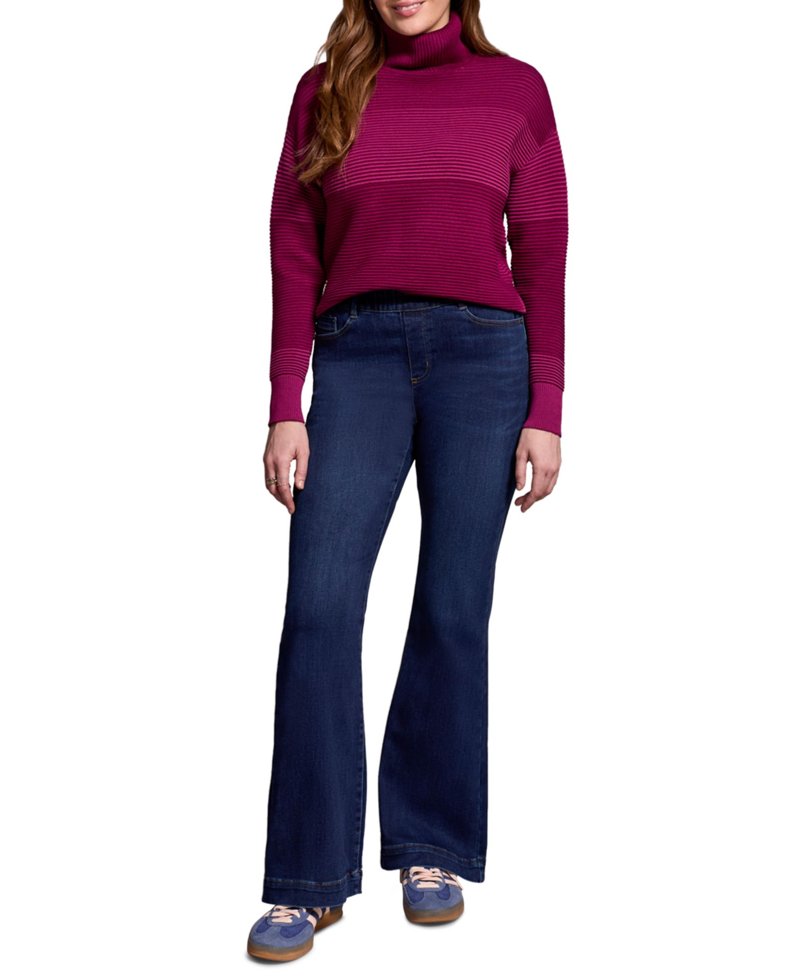 Женские джинсы TRIBAL Audrey Boundless Stretch Denim Pull-On Flare