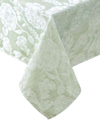 Laura Ashley Annaleigh Jacquard Tablecloth, 60"W x 102"L