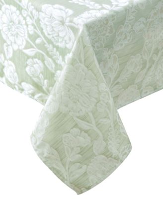 Laura Ashley Annaleigh Jacquard Tablecloth, 60"W x 84"L