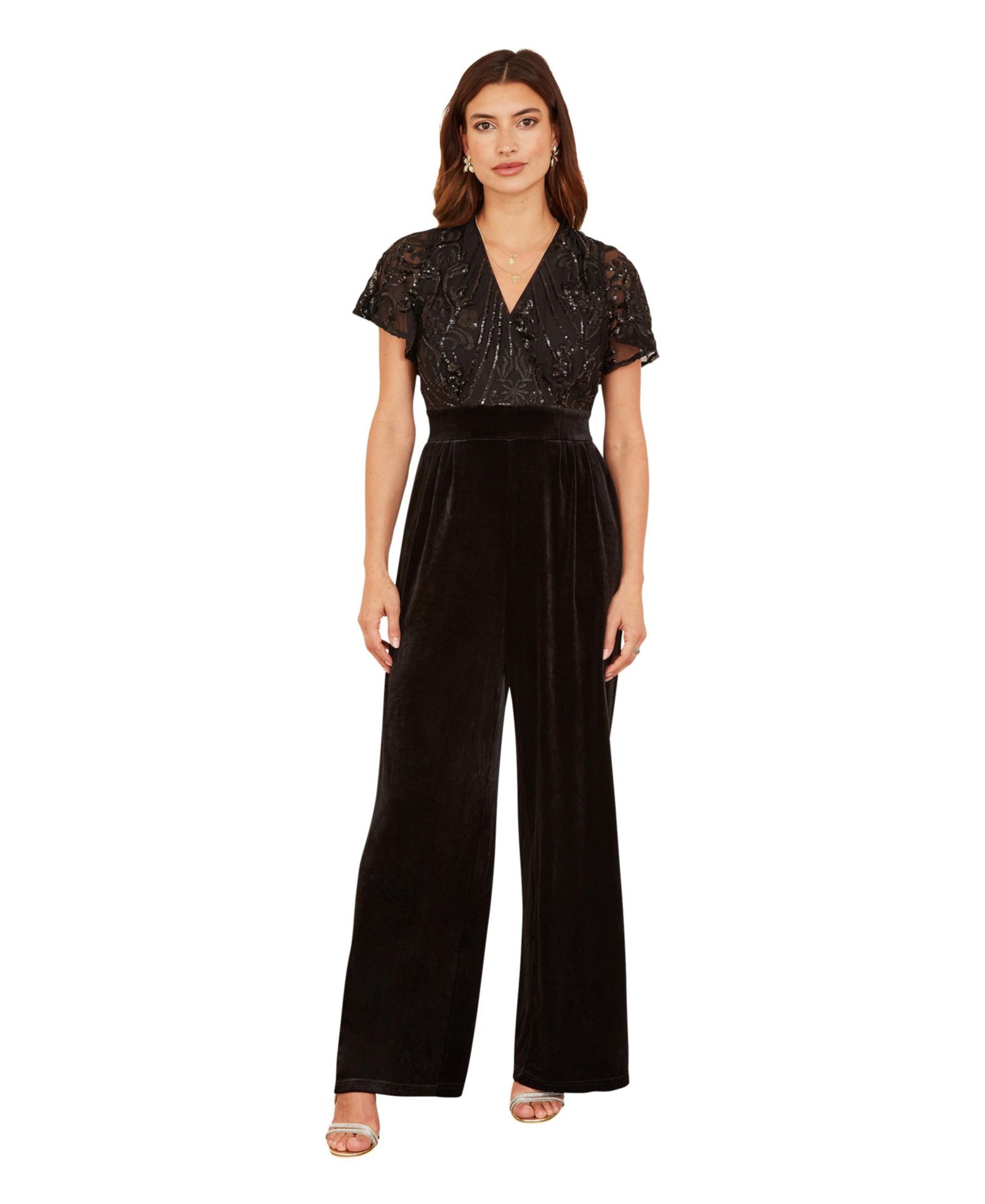 Yumi Women's Sequin Embellished Jumpsuit
