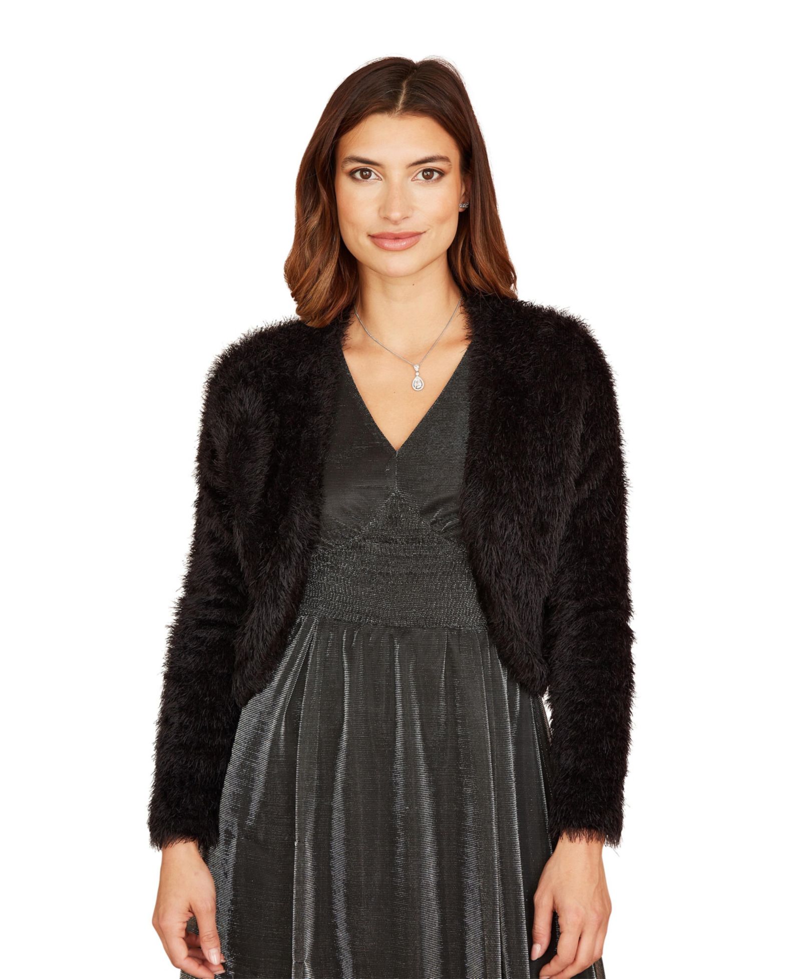Yumi Women's Eyelash Knit Bolero