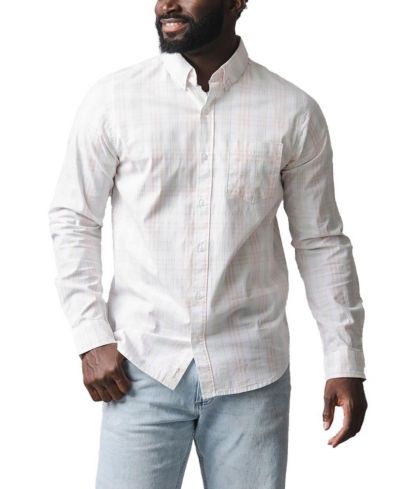 Мужская рубашка Hope & Henry Organic Long Sleeve Stretch Poplin Button Down