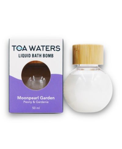 TOA Waters Moonpearl Garden Liquid Bath Bomb - Peony and Gardenia, 50 ml