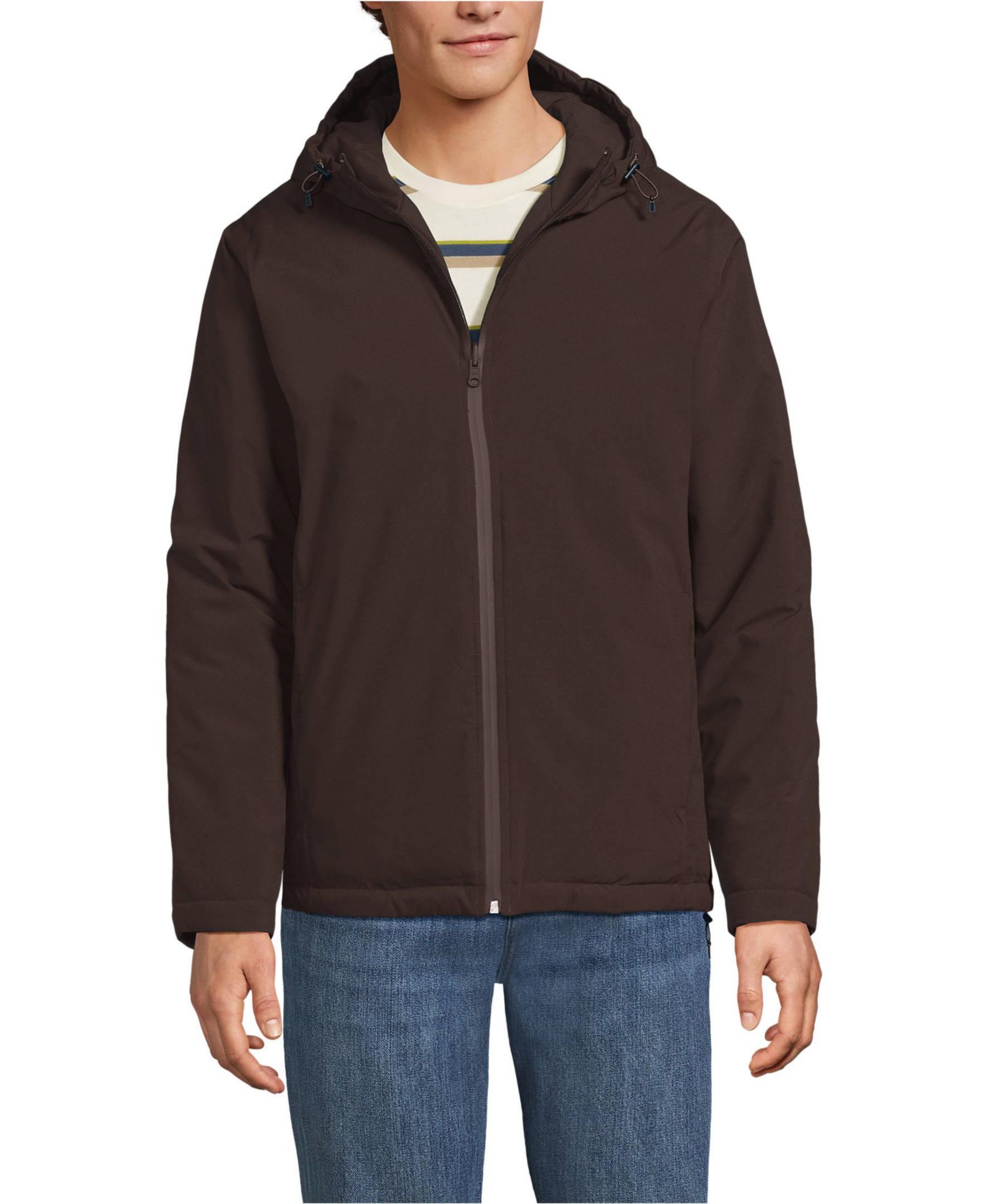 Lands' End Men's Weatherproof Reversible Hooded Jacket
