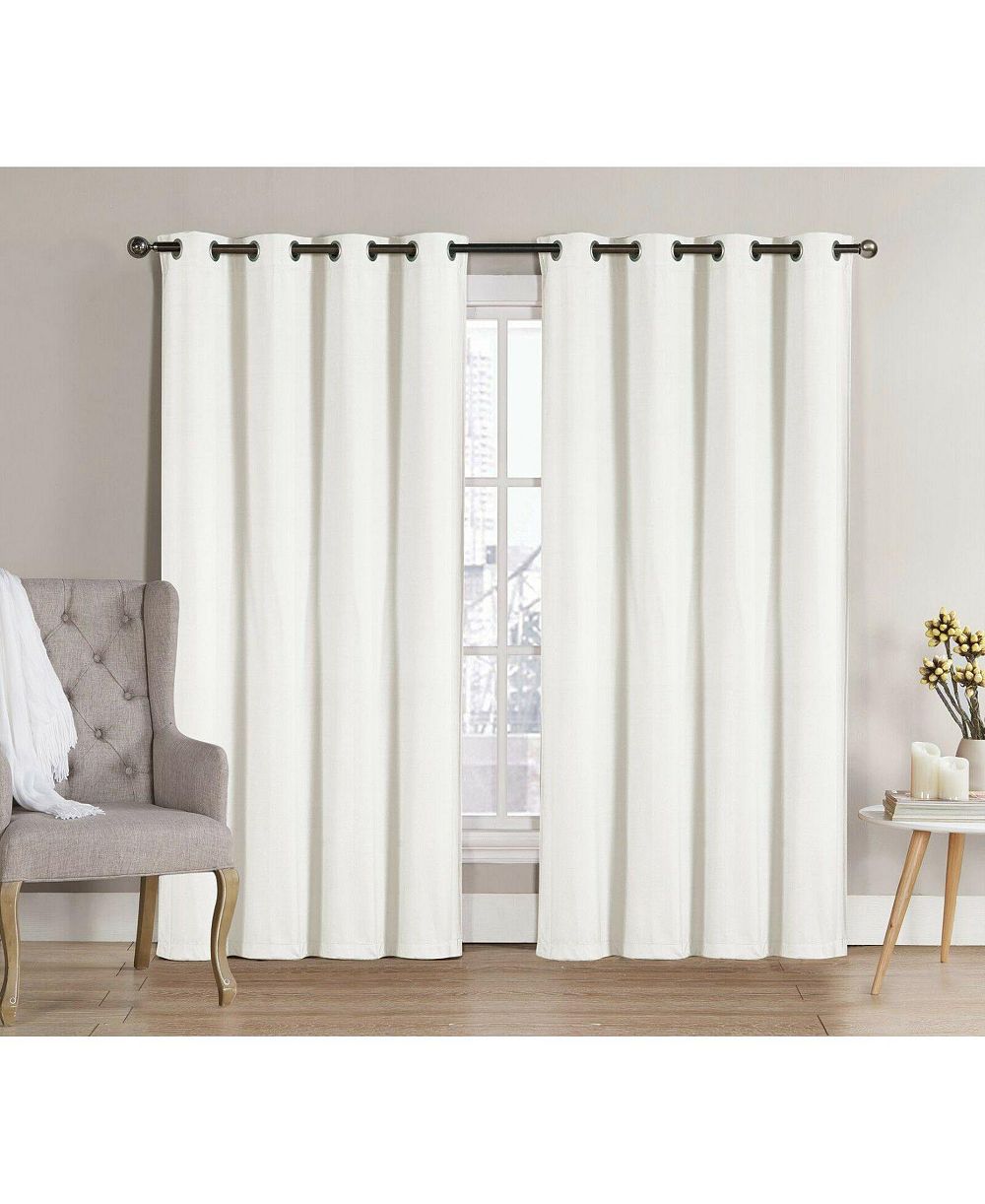 GoodGram 2 Pack: Hotel Thermal Grommet 100% Blackout Curtains - 52 in. W x 90 in. L