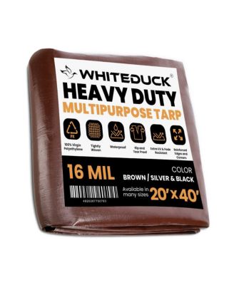 Полиэтиленовый тент 8 oz. 20x40 Silver & Black