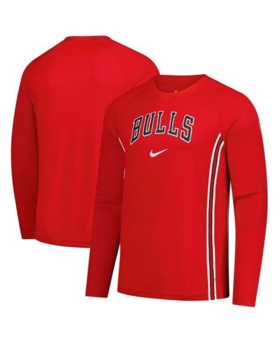 Nike Мужская красная футболка Chicago Bulls 2025/26 Authentic Pre-Game Legend Dri-FIT Long Sleeve Shooting