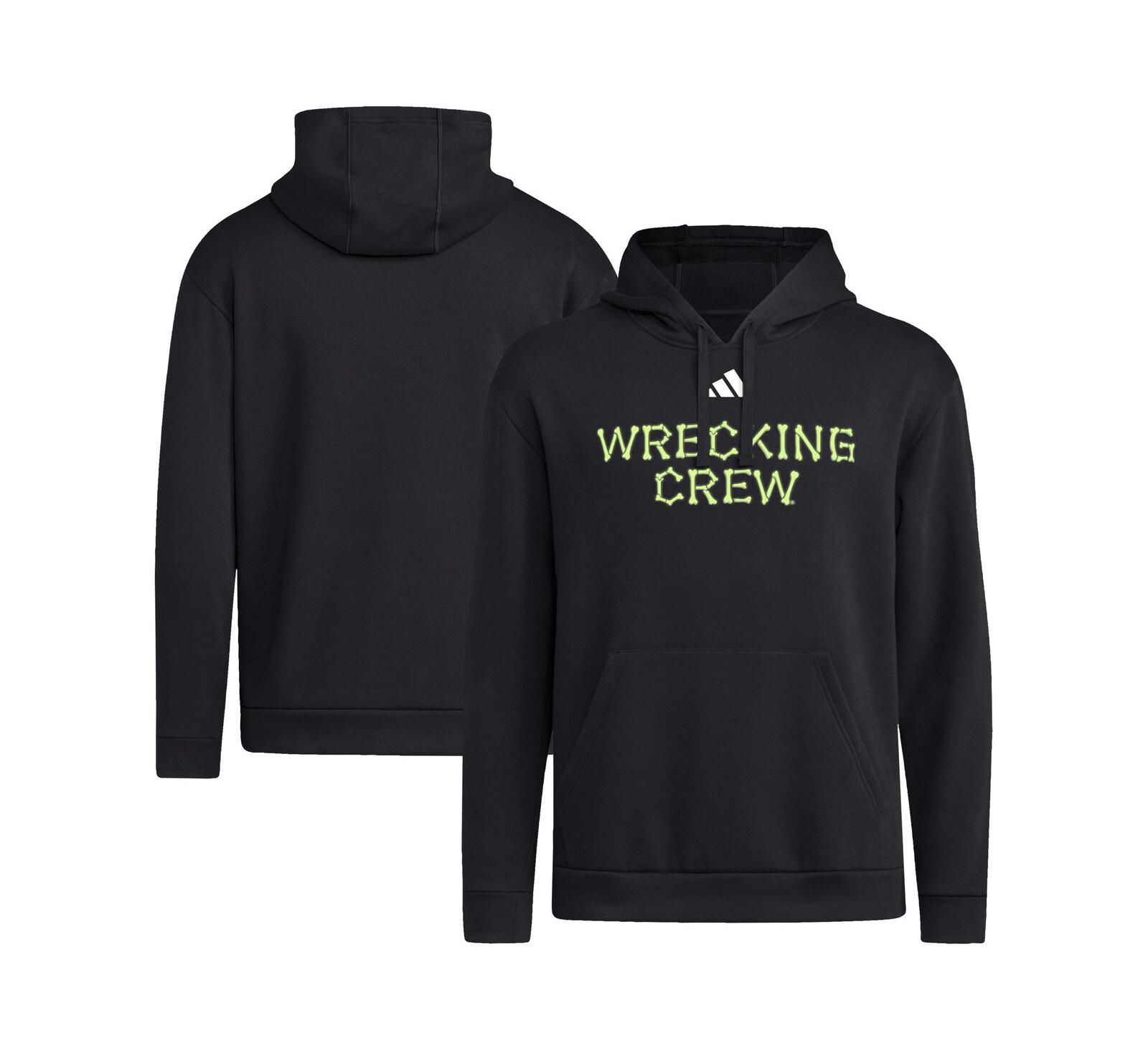 Adidas Men's Black Texas A&M Aggies Glow Halloween Wrecking Crew Pullover Hoodie