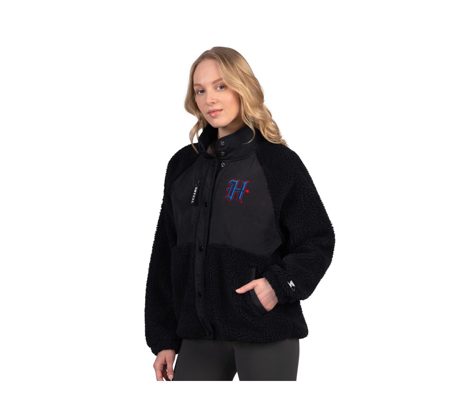 Женская куртка Starter Navy Houston Texans On the Ball Sherpa