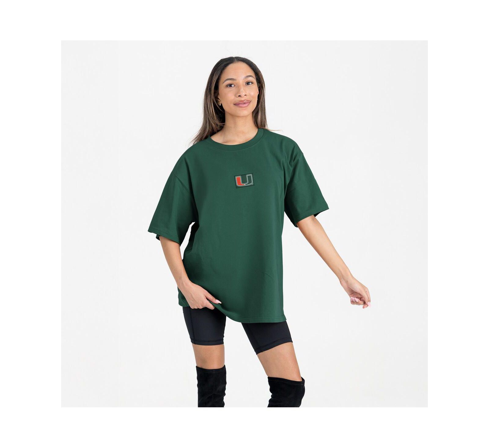 Женская футболка Gameday Couture Green Miami Hurricanes Oversized Back at Ya