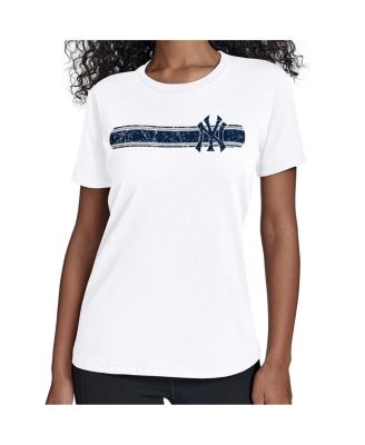 Starter Women's White New York Yankees Team Stripe T-Shirt