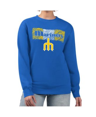 Starter Женский флисовый свитшот, королевский синий, Seattle Mariners Team Color Shading