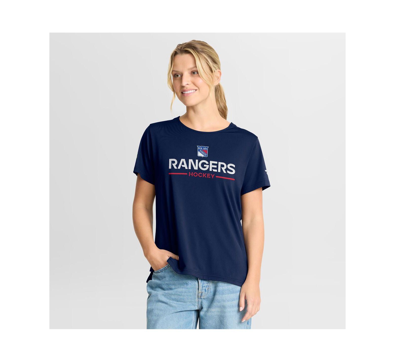 Женская футболка Fanatics New York Rangers Authentic Pro Rink Tech
