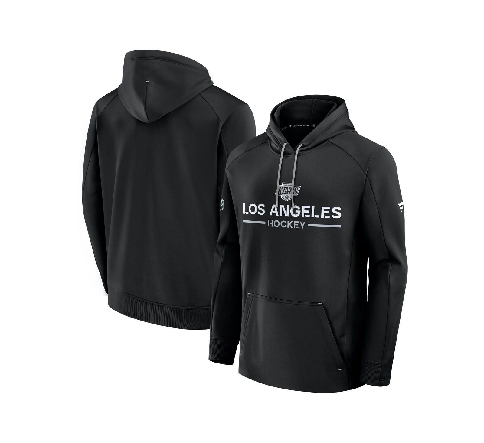 Мужское худи Fanatics Los Angeles Kings Authentic Pro Rink Black