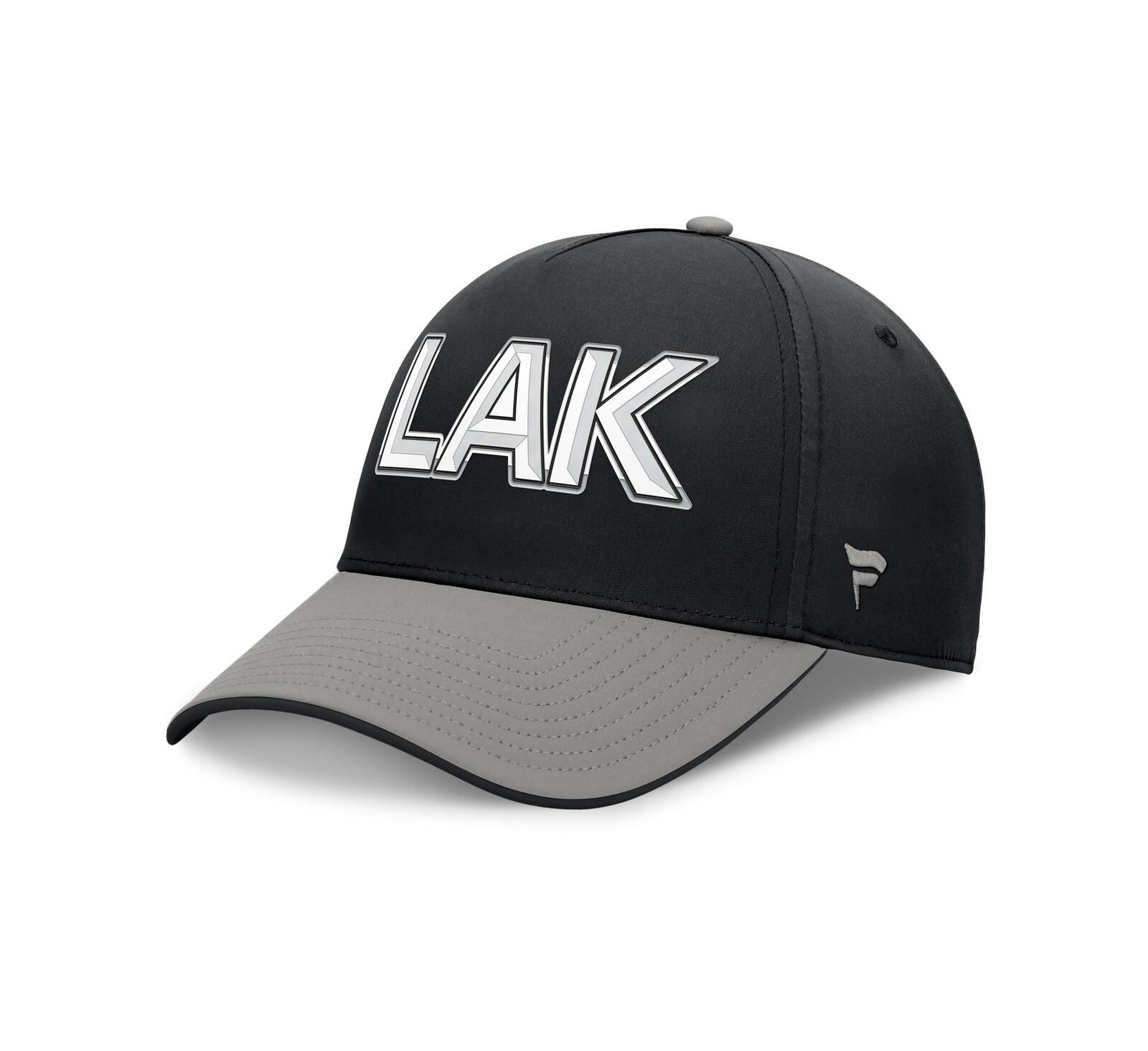 Fanatics Men's Black/Gray Los Angeles Kings Authentic Pro Rink Team Code Flex Hat