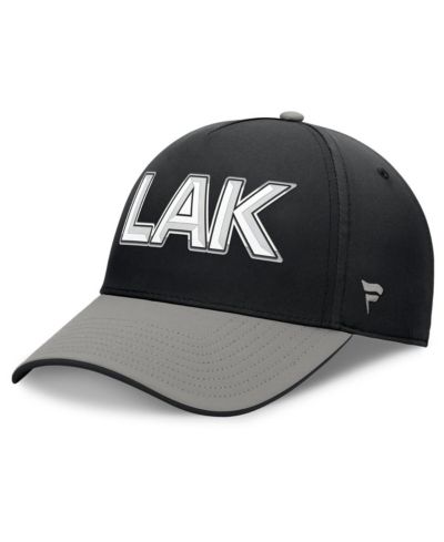 Мужская кепка Fanatics Los Angeles Kings Authentic Pro Rink Team Code, черная/серая