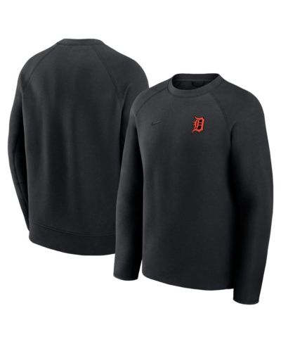 Мужское свитшот Nike Detroit Tigers Tech Fleece Raglan, черный