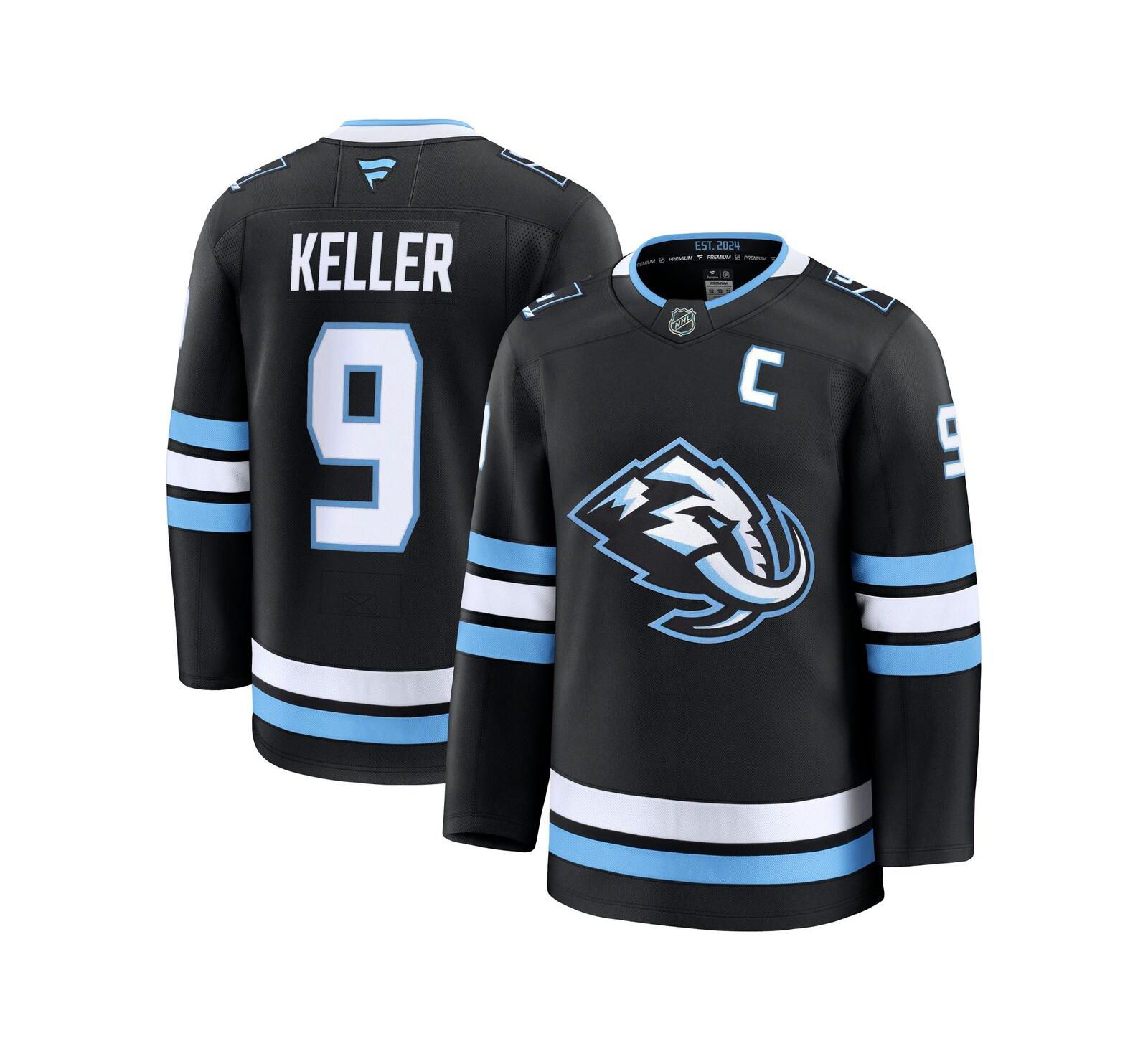 Fanatics Мужская джерси Clayton Keller Utah Mammoth Home Premium Player, черная