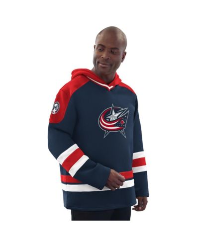 Starter Мужское худи Columbus Blue Jackets Hockey Navy/Red