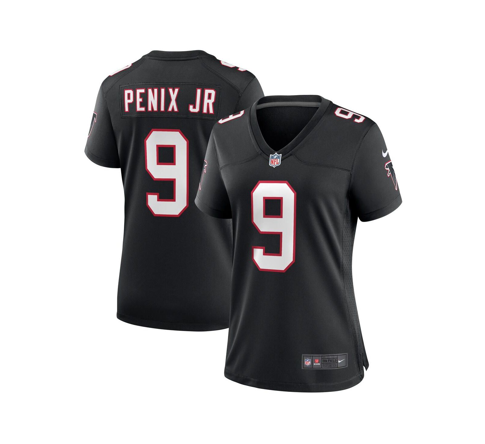 Женская джерси Nike Michael Penix Jr. Black Atlanta Falcons Alternate Game