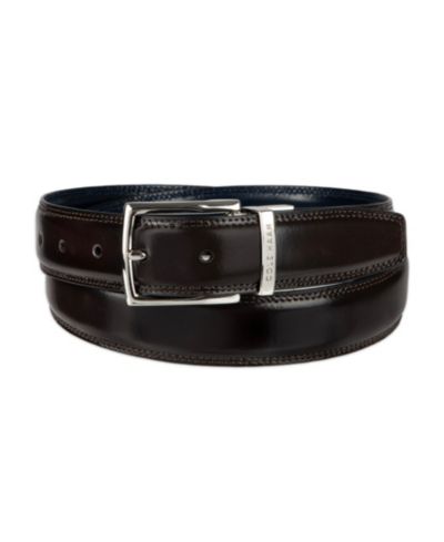 32MM Cole Haan Men's Two-in-One Reversible Leather Dress Belt