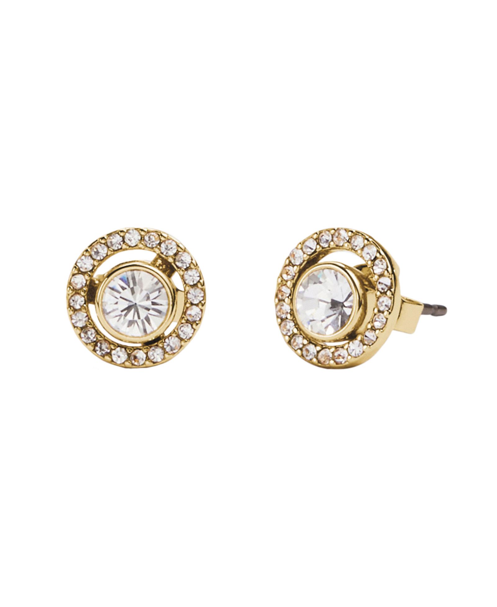 Серьги-гвоздики COACH Faux Stone Pavé Halo Stud